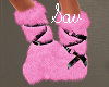 Barbie Pink Fur Boots