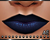 Pia blue matte lipstick