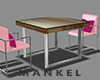 Dining Table 2s Pink