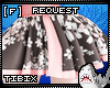Brn Floral Kimono Skirt