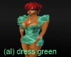 (al) dress green water