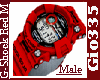 [Gio]G-SHOCK RED MALE