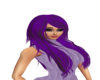 Deep purple long hair