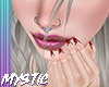 Red French Tip Nails