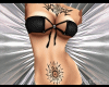 Belly Chest Rose Tattoo