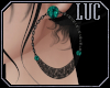 [luc] Nox Earrings Aqua