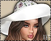 Spring Flowers Hat White