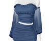 Roma Crinkle Dress Blue