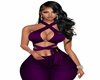 Purple Jeans Crop T 1