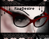 FD Pin Up Glasses Red 