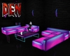 Neon DJ Club Sofa Set