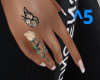 Rose & Butterfly Hand R