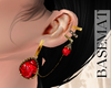 B|Red Gold Earring ✿