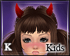 K| Kids ' M&F Red Horns