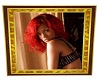 Rihanna in Gold Frame