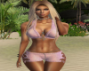 R~ Pink Snake Shorts RLL