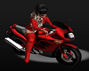 Red motorcycle Biker Chic