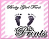 Baby Girl 1st Footprints