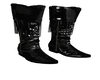 Latex Black Cowboy Boots