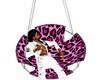 pink leopard swing