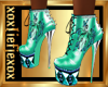 [L] Mint Butterfly Boots