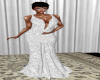 TEF WHITE LACEPEARL GOWN