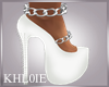 K white rach heels