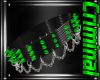 |F| Green Spiked Collar