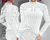 White Ruffled Sweater