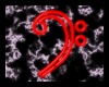 Neon Red Bass Clef