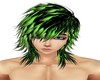 Green rocker hair