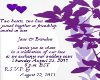 Purple Wedding Invite