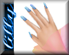 Dainty blue fairy nails
