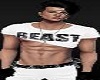 Black White Casual Beast Top