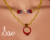 Red Ring Necklace