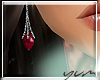 /Y/Garnet Glam earring