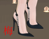 梅  navy heels