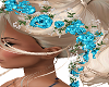 Blue Hair Flowers