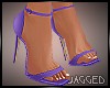 Purple high heels