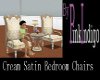PI - Cream Satin Chairs