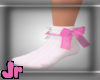 Girls pink white socks