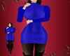 Blue Sweater Dress XL