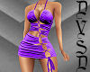 Sexy Purple Cinced Dress