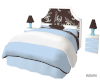 Brn/Blu/White cuddle bed