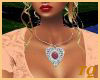 ~TQ~ruby heart necklace