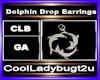 Dolphin Drop Earrings