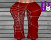 Spider Web Pants red