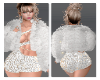 fur coat - white