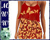 Red w/ Gold Butterflies