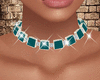 Silver-Teal Necklaces